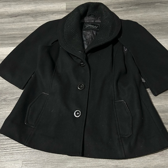 Guess Black Cape Jacket for Women - Picture 7 of 9